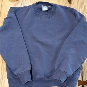 Aritzia Women's Slate Blue Crewneck Sweatshirt